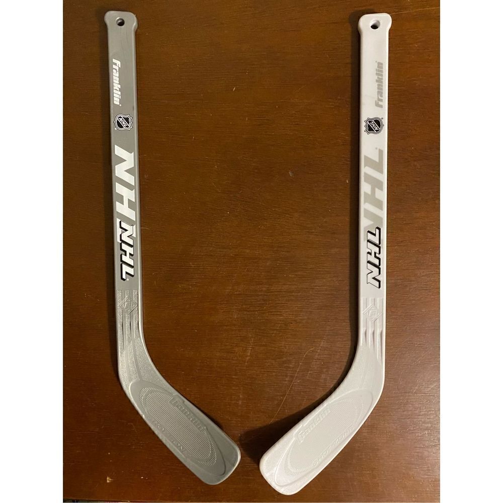 Vintage rare Franklin mini hockey sticks NHL shot zone